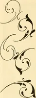 An illustration from How to paint flowers, scrolls and fancy borders for up-to-date show cards, posters, display signs and decorating (1915)
