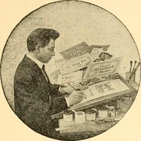 An illustration from How to paint flowers, scrolls and fancy borders for up-to-date show cards, posters, display signs and decorating (1915)