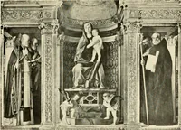 An illustration from How to study pictures by means of a series of comparisons of paintings and painters from Cimabue to Monet, with historical and biographical summaries and appreciations of the painters' motives and methods (1905)