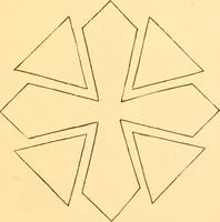 An illustration from How to teach paper-folding and cutting: a practical manual-training aid (1892)