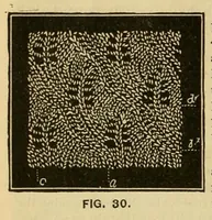 An illustration from How to use Florence knitting silk .. (1885)