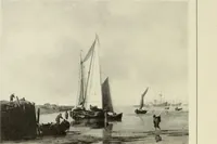 An illustration from The Hudson-Fulton celebration. Catalogue of an exhibition held in the Metropolitan Museum of Art; commemorative of the tercentenary of the discovery of the Hudson River by Henry Hudson in the year 1609, and the centenary of the first use of steam in the navigation of said river by Robert Fulton in the year 1807 (1909)