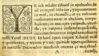 Picture 6 of 8 from Huei tlamahuiçoltica omonexiti in ilhuicac tlatóca Çihuapilli Santa Maria Totlaçònantzin Guadalupe in nican huei altepenahuac Mexico itocayocan tepeyacac (1649), leaf 13