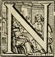 An illustration from Hugo de Groots Nederlandtsche jaerboeken en historien : sedert het jaer MDLV tot het jaer MDCIX : met De belegering der stadt Grol en den aenkleven des jaers MDCXXVII, als ook Het tractaet van de Batavische nu Hollandtsche Republyk, en De vrye zeevaert : met aenteeckeningen, voorts met het leven des schrijvers, twee volkomen registers, en veele koopere platen verciert (1681)