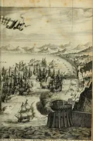 An illustration from Hugo de Groots Nederlandtsche jaerboeken en historien : sedert het jaer MDLV tot het jaer MDCIX : met De belegering der stadt Grol en den aenkleven des jaers MDCXXVII, als ook Het tractaet van de Batavische nu Hollandtsche Republyk, en De vrye zeevaert : met aenteeckeningen, voorts met het leven des schrijvers, twee volkomen registers, en veele koopere platen verciert (1681)