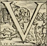 An illustration from Hugo de Groots Nederlandtsche jaerboeken en historien : sedert het jaer MDLV tot het jaer MDCIX : met De belegering der stadt Grol en den aenkleven des jaers MDCXXVII, als ook Het tractaet van de Batavische nu Hollandtsche Republyk, en De vrye zeevaert : met aenteeckeningen, voorts met het leven des schrijvers, twee volkomen registers, en veele koopere platen verciert (1681)