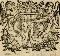 An illustration from Hugo de Groots Nederlandtsche jaerboeken en historien : sedert het jaer MDLV tot het jaer MDCIX : met De belegering der stadt Grol en den aenkleven des jaers MDCXXVII, als ook Het tractaet van de Batavische nu Hollandtsche Republyk, en De vrye zeevaert : met aenteeckeningen, voorts met het leven des schrijvers, twee volkomen registers, en veele koopere platen verciert (1681)