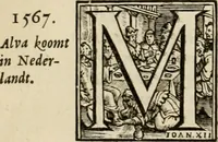 Picture 13 of 111 from Hugo de Groots Nederlandtsche jaerboeken en historien : sedert het jaer MDLV tot het jaer MDCIX : met De belegering der stadt Grol en den aenkleven des jaers MDCXXVII, als ook Het tractaet van de Batavische nu Hollandtsche Republyk, en De vrye zeevaert : met aenteeckeningen, voorts met het leven des schrijvers, twee volkomen registers, en veele koopere platen verciert (1681), leaf 87