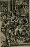 An illustration from Humanae salutis monumenta (1581)
