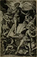 An illustration from Humanae salutis monumenta (1581)