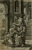 An illustration from Humanae salutis monumenta (1581)