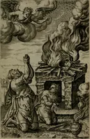 An illustration from Humanae salutis monumenta (1581)