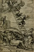 An illustration from Humanae salutis monumenta (1581)