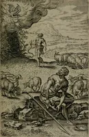 An illustration from Humanae salutis monumenta (1581)