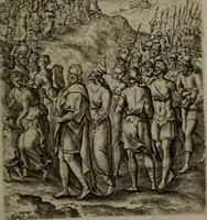 An illustration from Humanae salutis monumenta (1581)