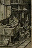 An illustration from Humanae salutis monumenta (1581)