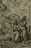 An illustration from Humanae salutis monumenta (1581)