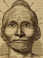 Picture 16 of 165 from Human science, or, Phrenology : its principles, proofs, faculties, organs, temperaments, combinations, conditions, teachings, philosophies, etc., etc. : as applied to health, its values, laws, functions, organs, means, preservation, restoration, etc. : mental philosophy, human and self improvement, civilization, home, country, commerce, rights, duties, ethics, etc. : God, His existence, attributes, laws, worship, natural theology, etc. : immortality, its evidences, conditions, relations to time, rewards, punishments, sin, faith, prayer, etc. : intellect, memory, juvenile and self education, literature, mental discipline, the senses, sciences, arts, avocations, a perfect life, etc., etc., etc. (1873), leaf 205