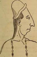 An illustration from Human science, or, Phrenology : its principles, proofs, faculties, organs, temperaments, combinations, conditions, teachings, philosophies, etc., etc. : as applied to health, its values, laws, functions, organs, means, preservation, restoration, etc. : mental philosophy, human and self improvement, civilization, home, country, commerce, rights, duties, ethics, etc. : God, His existence, attributes, laws, worship, natural theology, etc. : immortality, its evidences, conditions, relations to time, rewards, punishments, sin, faith, prayer, etc. : intellect, memory, juvenile and self education, literature, mental discipline, the senses, sciences, arts, avocations, a perfect life, etc., etc., etc. (1873)