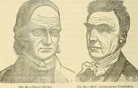 An illustration from Human science or phrenology. Its principles, proofs, faculties, organs, temperaments, combinations, conditions, teachings, philosophies, etc., etc. as applied to health. Its value, laws, functions, organs, means, preservation, restoration, etc. Mental philosophy, human and self improvement, civilization, home country, commerce rights, duties, ethics, etc. God, His existence, attributes, laws, worship, natural theology, etc. Immortality, its evidences, conditions, relations to time, rewards, punishments, sin, faith, prayer, etc. Intellect, memory, juvenile and self education, literature, mental discipline, the senses, sciences, arts, avocations, a perfect life, etc., etc (1880)
