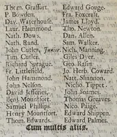 An illustration from The humble address of the publicans of New England, to which king you please. : With some remarks upon it (1691)