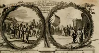 Picture 101 of 112 from Hundert sinn- und lehr reiche Vergleichungs-Sonnette uber die Sonn- und Fest-Tags-Evangelien, ingleichen die Apostel-Geschichte : uber welchen zugleich zwey hundert aus dem Alten und Neuen Testament in Kupfer-Stich erbaulich vorgestellte Biblische Historien : nebst darauf zielenden Sinn-Bildern und darzu gehörigen Uber- und Unterschrifften befindlich (1721), leaf 202