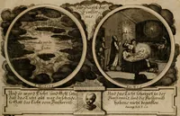 Picture 14 of 112 from Hundert sinn- und lehr reiche Vergleichungs-Sonnette uber die Sonn- und Fest-Tags-Evangelien, ingleichen die Apostel-Geschichte : uber welchen zugleich zwey hundert aus dem Alten und Neuen Testament in Kupfer-Stich erbaulich vorgestellte Biblische Historien : nebst darauf zielenden Sinn-Bildern und darzu gehörigen Uber- und Unterschrifften befindlich (1721), leaf 34