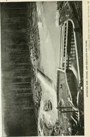 An illustration from Hydraulic engineering; a practical treatise on the principles of water pressure and flow and their application to the development of water power, including the calculation, design and construction of water wheels, turbines, and other details of hydraulic power plants (1909)