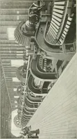 An illustration from Hydraulic engineering; a practical treatise on the principles of water pressure and flow and their application to the development of water power, including the calculation, design and construction of water wheels, turbines, and other details of hydraulic power plants (1909)