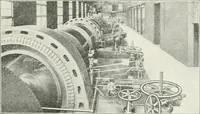 An illustration from Hydraulic engineering; a practical treatise on the principles of water pressure and flow and their application to the development of water power, including the calculation, design and construction of water wheels, turbines, and other details of hydraulic power plants (1909)
