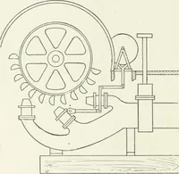 An illustration from Hydraulic engineering; a practical treatise on the principles of water pressure and flow and their application to the development of water power, including the calculation, design and construction of water wheels, turbines, and other details of hydraulic power plants (1909)