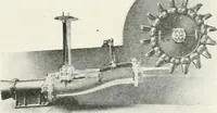 An illustration from Hydraulic engineering; a practical treatise on the principles of water pressure and flow and their application to the development of water power, including the calculation, design and construction of water wheels, turbines, and other details of hydraulic power plants (1909)