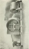An illustration from Hydraulic engineering; a practical treatise on the principles of water pressure and flow and their application to the development of water power, including the calculation, design and construction of water wheels, turbines, and other details of hydraulic power plants (1909)