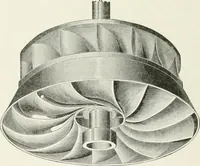 An illustration from Hydraulic engineering; a practical treatise on the principles of water pressure and flow and their application to the development of water power, including the calculation, design and construction of water wheels, turbines, and other details of hydraulic power plants (1909)