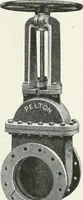 An illustration from Hydraulic engineering; a practical treatise on the principles of water pressure and flow and their application to the development of water power, including the calculation, design and construction of water wheels, turbines, and other details of hydraulic power plants (1909)