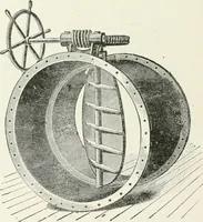 An illustration from Hydraulic engineering; a practical treatise on the principles of water pressure and flow and their application to the development of water power, including the calculation, design and construction of water wheels, turbines, and other details of hydraulic power plants (1909)