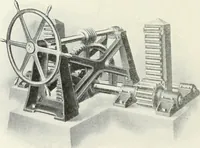 An illustration from Hydraulic engineering; a practical treatise on the principles of water pressure and flow and their application to the development of water power, including the calculation, design and construction of water wheels, turbines, and other details of hydraulic power plants (1909)