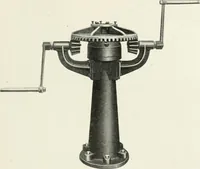 An illustration from Hydraulic engineering; a practical treatise on the principles of water pressure and flow and their application to the development of water power, including the calculation, design and construction of water wheels, turbines, and other details of hydraulic power plants (1909)