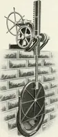 An illustration from Hydraulic engineering; a practical treatise on the principles of water pressure and flow and their application to the development of water power, including the calculation, design and construction of water wheels, turbines, and other details of hydraulic power plants (1909)