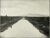 An illustration from Hydraulic engineering; a practical treatise on the principles of water pressure and flow and their application to the development of water power, including the calculation, design and construction of water wheels, turbines, and other details of hydraulic power plants (1909)