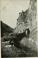 An illustration from Hydraulic engineering; a practical treatise on the principles of water pressure and flow and their application to the development of water power, including the calculation, design and construction of water wheels, turbines, and other details of hydraulic power plants (1909)