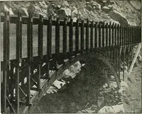 An illustration from Hydraulic engineering; a practical treatise on the principles of water pressure and flow and their application to the development of water power, including the calculation, design and construction of water wheels, turbines, and other details of hydraulic power plants (1909)
