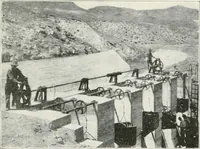 Picture 191 of 233 from Hydraulic engineering; a practical treatise on the principles of water pressure and flow and their application to the development of water power, including the calculation, design and construction of water wheels, turbines, and other details of hydraulic power plants (1909), leaf 290
