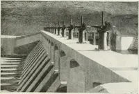 An illustration from Hydraulic engineering; a practical treatise on the principles of water pressure and flow and their application to the development of water power, including the calculation, design and construction of water wheels, turbines, and other details of hydraulic power plants (1909)