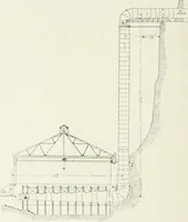 An illustration from Hydraulic engineering; a practical treatise on the principles of water pressure and flow and their application to the development of water power, including the calculation, design and construction of water wheels, turbines, and other details of hydraulic power plants (1909)