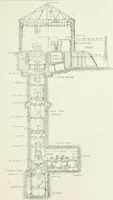 An illustration from Hydraulic engineering; a practical treatise on the principles of water pressure and flow and their application to the development of water power, including the calculation, design and construction of water wheels, turbines, and other details of hydraulic power plants (1909)