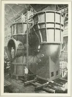 An illustration from Hydraulic engineering; a practical treatise on the principles of water pressure and flow and their application to the development of water power, including the calculation, design and construction of water wheels, turbines, and other details of hydraulic power plants (1909)