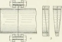 An illustration from Hydraulic engineering; a practical treatise on the principles of water pressure and flow and their application to the development of water power, including the calculation, design and construction of water wheels, turbines, and other details of hydraulic power plants (1909)