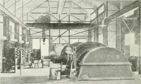 An illustration from Hydraulic engineering; a practical treatise on the principles of water pressure and flow and their application to the development of water power, including the calculation, design and construction of water wheels, turbines, and other details of hydraulic power plants (1909)
