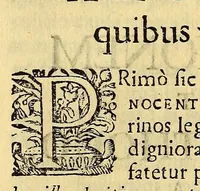 An illustration from Hypomnema apologeticum pro regali Academia Limensi in Lipsianam periodum. : Ad Limensem regium senatum: regios iudices: conscriptos senatores. Accedunt dissertatiunculae gymnasticæ palæstricæ, canonico-legales, aut promiscuæ: partim extemporaneæ, expolitæ, & vtiles; ceu res ipsa ostendet. Authore D.D. Didaco de Leon Pinelo .. (1648)